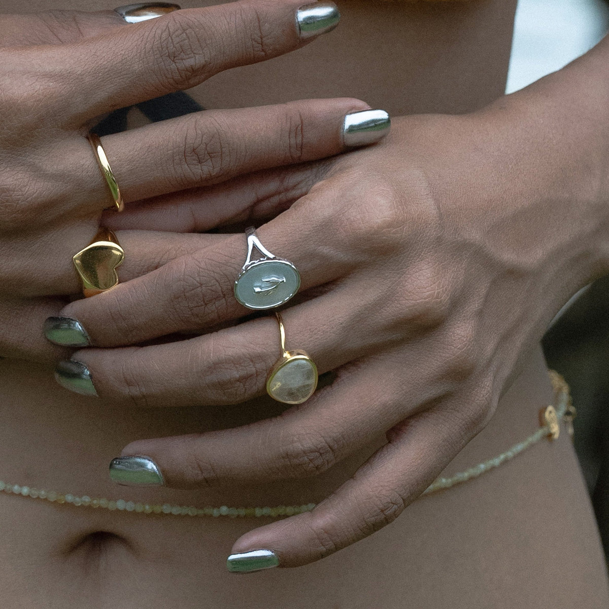 Ring Tan Shell Flower - TAN TAN Ring – NAYANA Jewellers