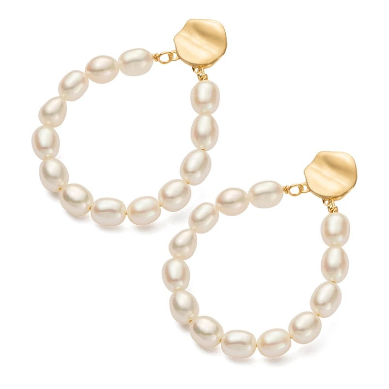 Free Spirited Pearls - Earrings